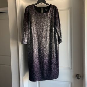 Lane Bryant Ombre Metallic Glitter Dress